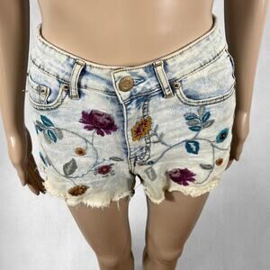High waisted midi shorts with